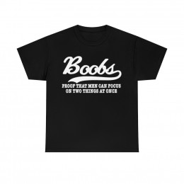 Boobs proof men can focus on two things at once short Sleeve Tee