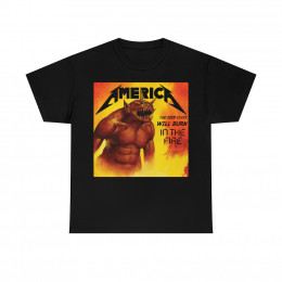 America jump in the fire Metallica parody short Sleeve Tee
