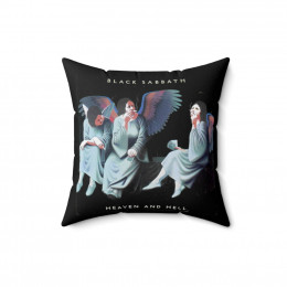 Black Sabbath Heaven and Hell Polyester Square Pillow
