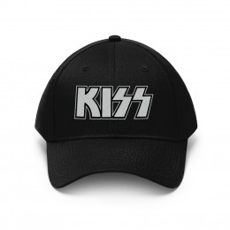 KISS Logo white  Unisex Twill Hat