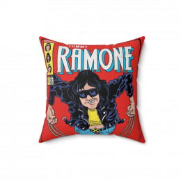 The Amazing Ramones Tommy Ramone Pillow Spun Polyester Square Pillow gift