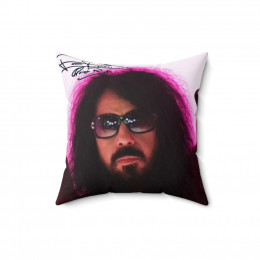 QUIET RIOT Frankie Banali Signed Drums Pillow Spun Polyester Square Pillow gift