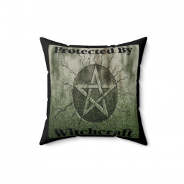 Protected By Witchcraft Spun Polyester Square Pillow