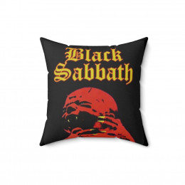 BLACK SABBATH Born Again Blk Spun Polyester Square Pillow gift
