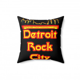 Detroit Rock City  logo Spun Polyester Square Pillow