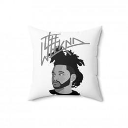 The WEEKND grey Spun Polyester Square Pillow