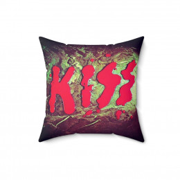 KISS BLODDY Logo Pillow Spun Polyester Square Pillow gift