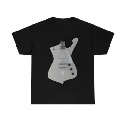 KISS Paul Stanley Silver Glitter Iceman Guitar Men's Short Sleeve T Shirt