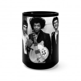 Jimi Hendrix with The Who 1970 Black Mug 15oz