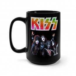 KISS 1976 Black Mug 15oz