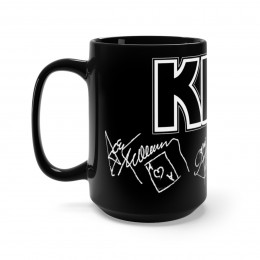 KISS Autographs Black Mug 15oz