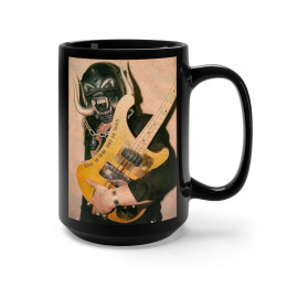 Motorhead Lemmy and Bass Black Mug 15oz