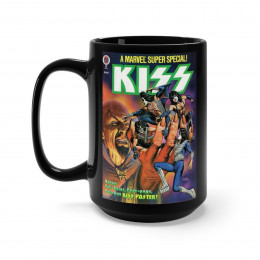KISS Marvel Comic 2 Black Mug 15oz