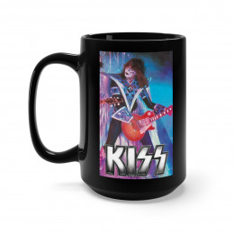 KISS Unmasked Tour Ace Black Mug 15oz