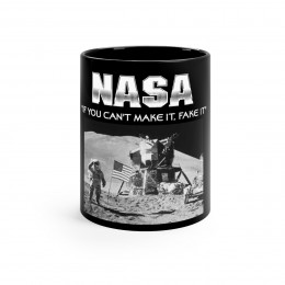 NASA If you can't make it fake it mug 11oz