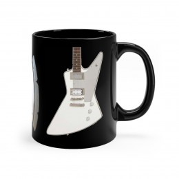 KISS All 3  Guitars used by Paul Gene and Tommy version 7 mug 11oz