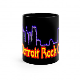 Detroit Rock City.org  1 Black mug 11oz
