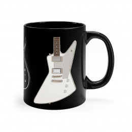 KISS All 3  Guitars used by Paul Gene and Tommy version 6 mug 11oz